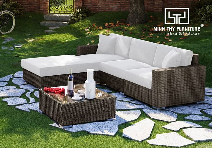 ghế nhựa giả mây cafe bền đẹp dùng ngoài trời