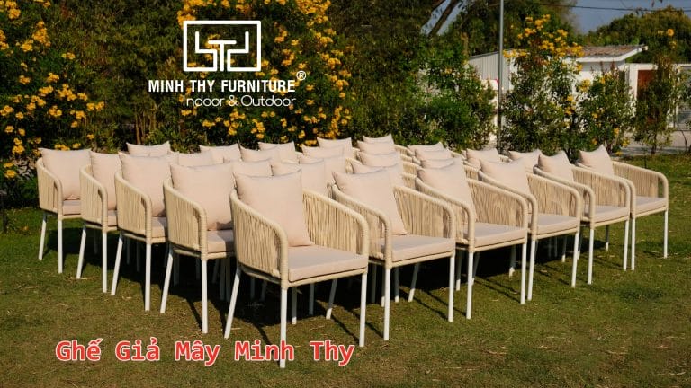 Ghế nhựa giả mây sản xuất tại Minh Thy