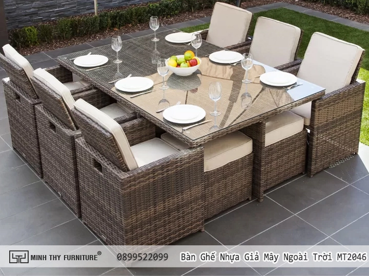 Bàn ghế ăn dự án sản xuất tại xưởng